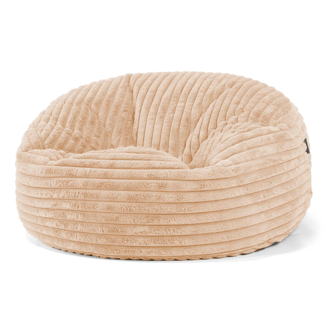 Mammoth Bean Bag Sofa - Ultra Plush Cord Peach 01