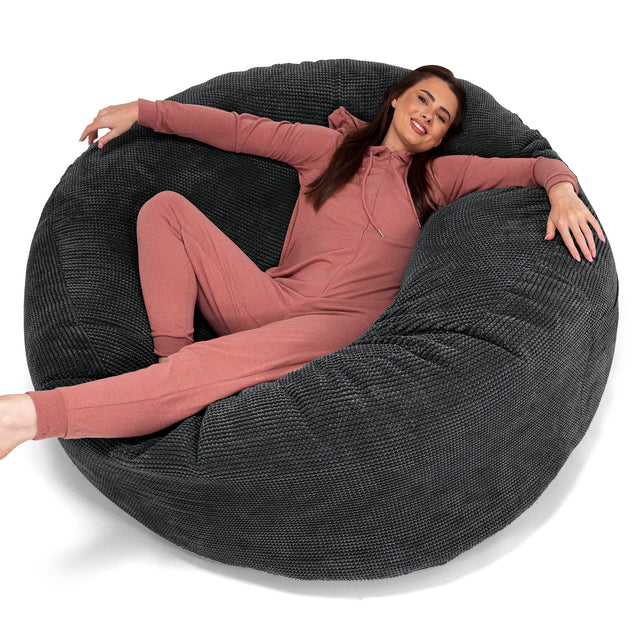 Mega Mammoth Bean Bag - Pom Pom Black 01