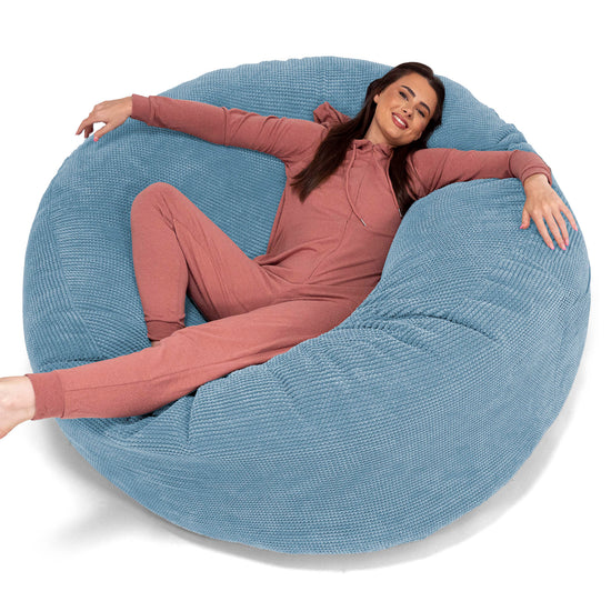 Mega Mammoth Bean Bag - Pom Pom Sky Blue 01