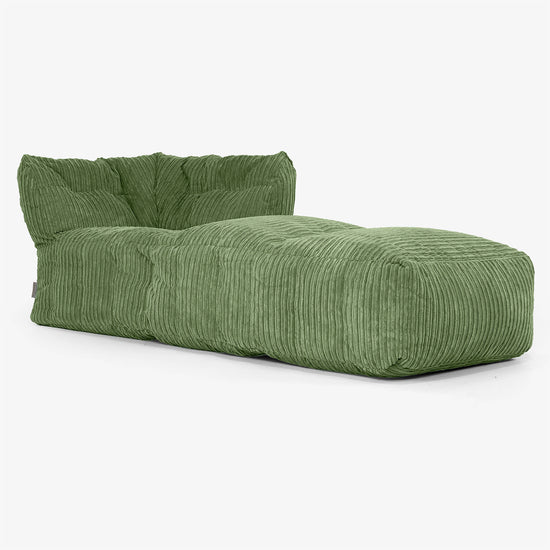modular-sofa-bean-bag-right-chaise-section-cord-forest-green 01