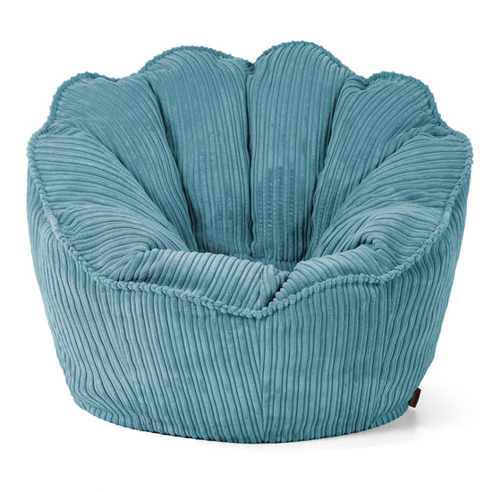 Natalia Sacco Bean Bag Chair - Cord Aegean Blue 01