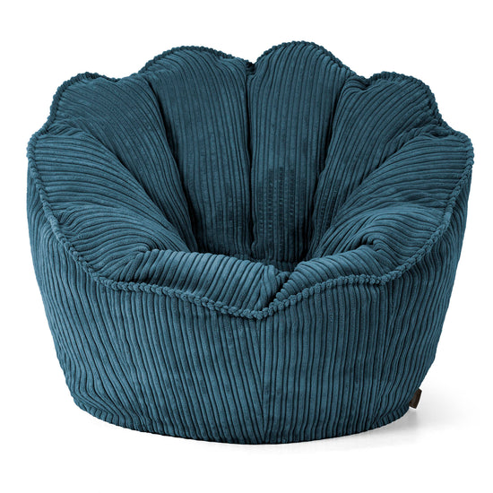 Natalia Sacco Bean Bag Chair - Cord Navy Blue 01