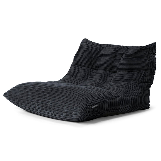 Noah Floor Chair Bean Bag - Cord Black 02