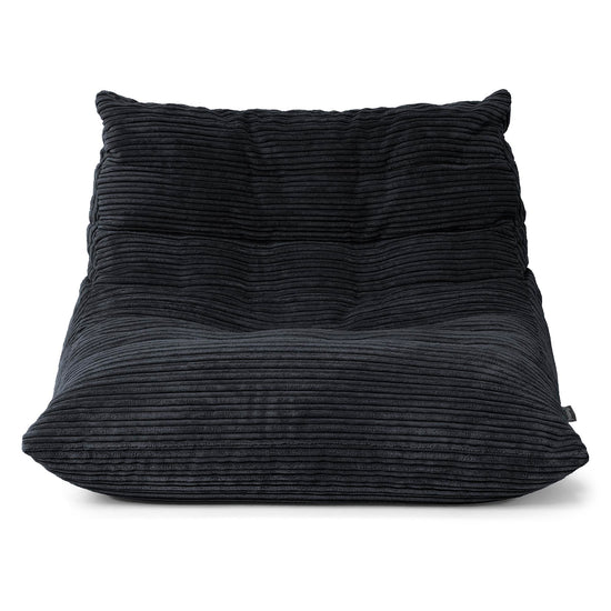 Noah Floor Chair Bean Bag - Cord Black 01