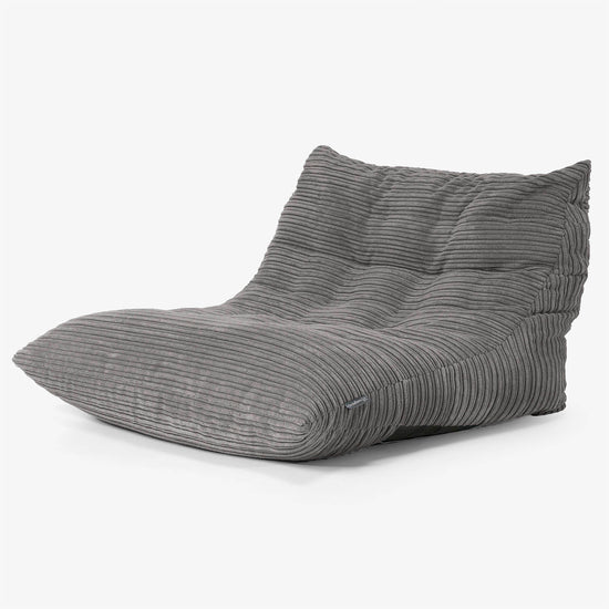 Noah Floor Chair Bean Bag - Cord Graphite 02