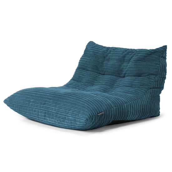 Noah Floor Chair Bean Bag - Cord Navy 02