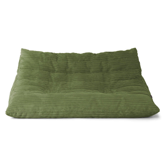 Noah Floor Sofa Bean Bag - Cord Forest Green 01