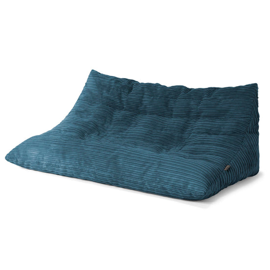 Noah Floor Sofa Bean Bag - Cord Navy 02