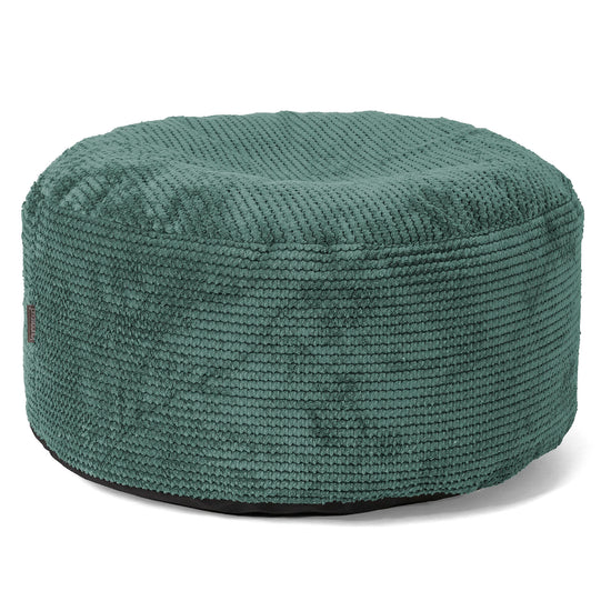 Ottoman Pouf with a Serving Tray - Pom Pom Emerald Green 02