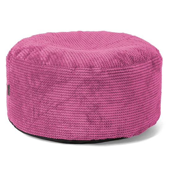 Ottoman Pouf with a Serving Tray - Pom Pom Pink 02