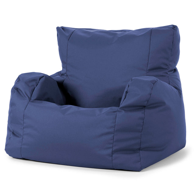 Josephine Bean Bag Armchair - Outdoor Easy Care Navy Blue 01