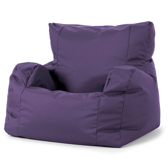 Josephine Bean Bag Armchair - Outdoor Easy Care Purple 01