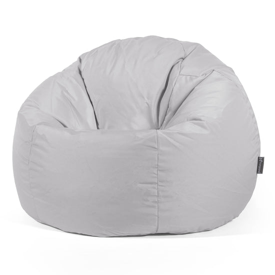 Classic Bean Bag Chair - Outdoor Easy Care Silver Grey 01