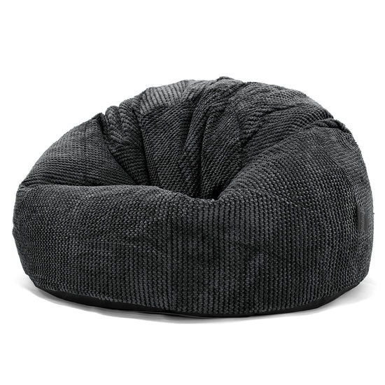 Classic Bean Bag Chair - Pom Pom Black 01