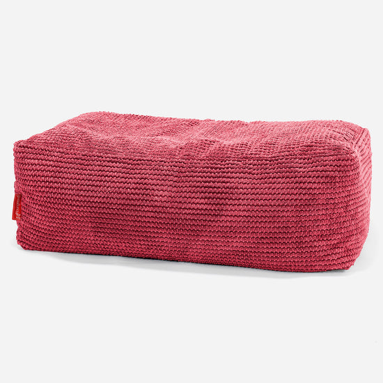 Large Footstool - Pom Pom Pastel Red 01
