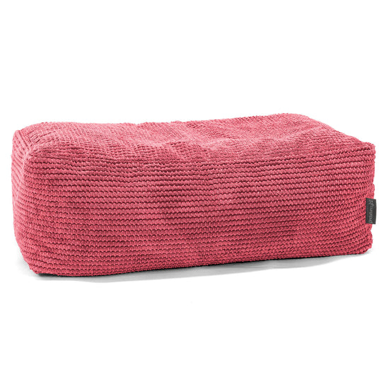 Large Footstool - Pom Pom Pastel Red 01