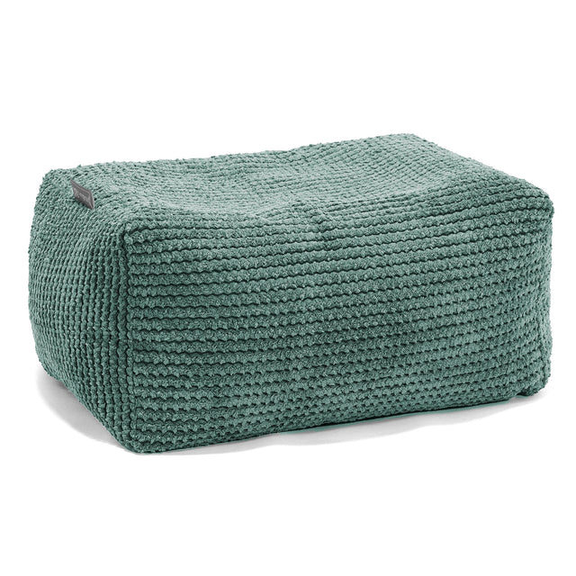 Small Footstool - Pom Pom Moss Green 01