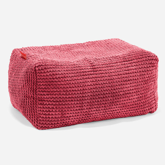 Small Footstool - Pom Pom Pastel Red 01