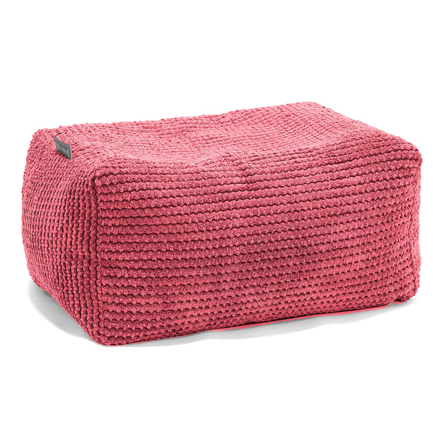 Small Footstool - Pom Pom Pastel Red 01