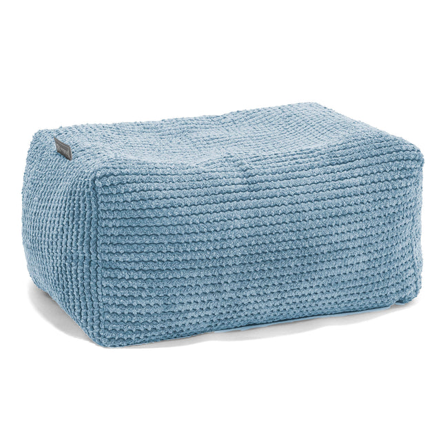 Small Footstool - Pom Pom Sky Blue 01