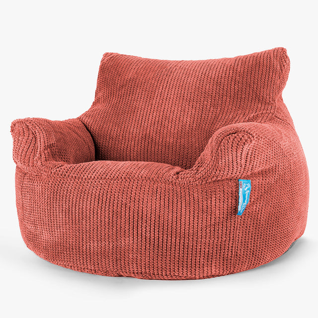 Children's Armchair Bean Bag 3-8 yr - Pom Pom Pumpkin Orange 01