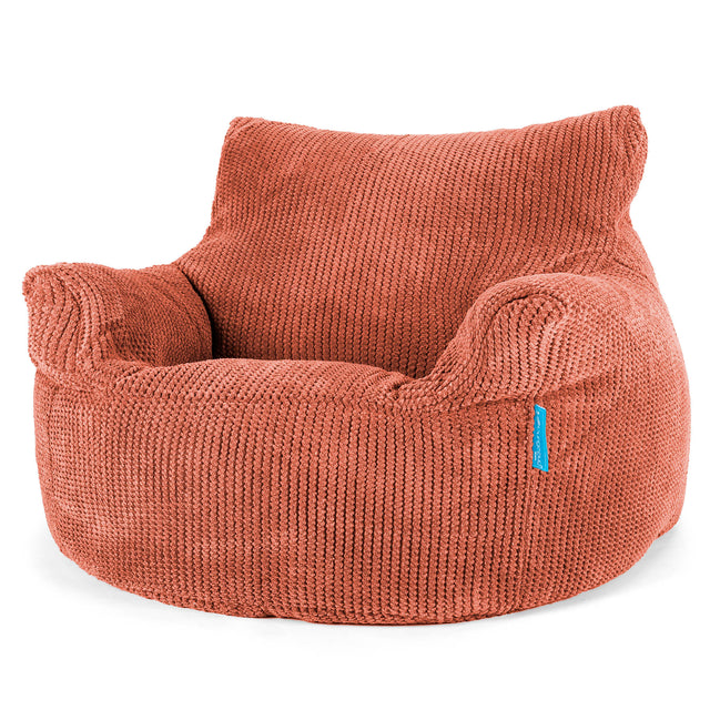 Children's Armchair Bean Bag 3-8 yr - Pom Pom Pumpkin Orange 01