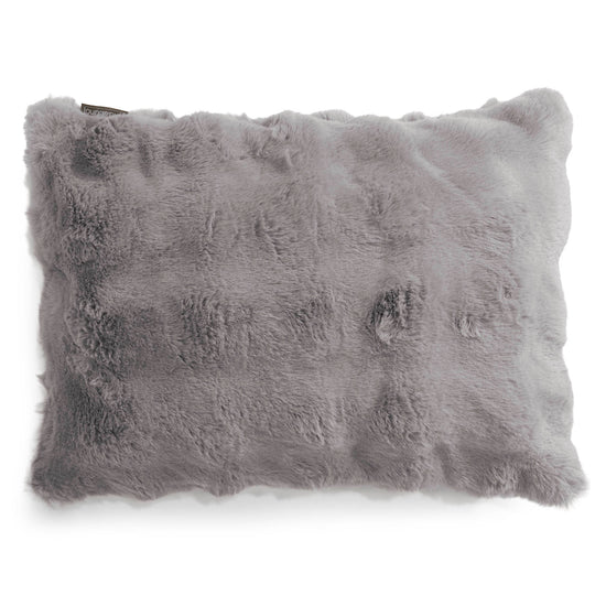 Rectangular Scatter Cushion Cover 35 x 50cm - Bubble Faux Fur Grey 01