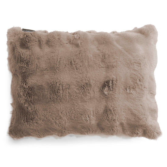 Rectangular Scatter Cushion Cover 35 x 50cm - Bubble Faux Fur Mink 01