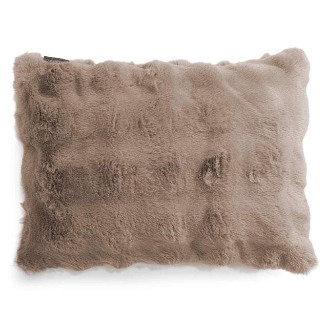 Rectangular Scatter Cushion Cover 35 x 50cm - Bubble Faux Fur Mink 01