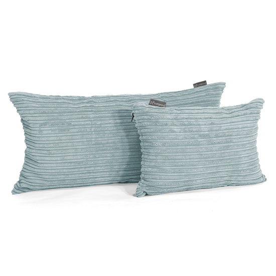 Rectangular Scatter Cushion Cover 35 x 50cm - Cord Mint Green 03
