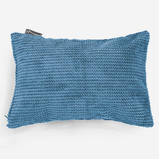 Rectangular Scatter Cushion Cover 35 x 50cm - Pom Pom Sky Blue 01