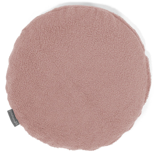 Round Scatter Cushion Cover 50cm - Boucle Pink 01