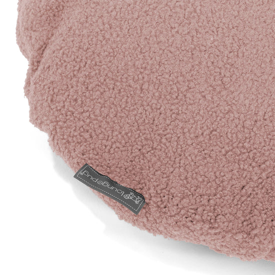 Round Scatter Cushion Cover 50cm - Boucle Pink 02