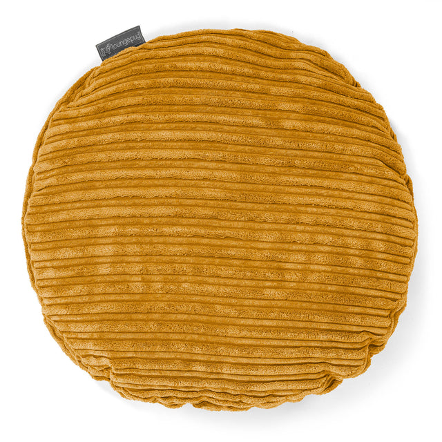 Round Scatter Cushion Cover 50cm - Cord Golden Honey 01