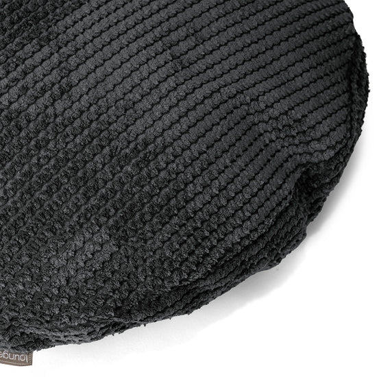 Round Scatter Cushion Cover 50cm - Pom Pom Black 02
