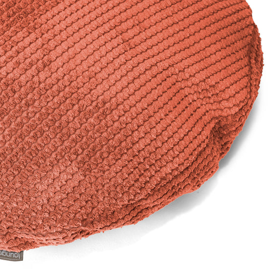 Round Scatter Cushion Cover 50cm - Pom Pom Pumpkin Orange 02