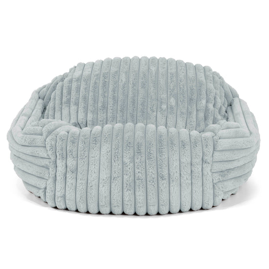 Sabine Bean Bag Armchair - Ultra Plush Cord Duck Egg Blue 02
