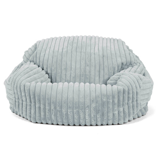 Sabine Bean Bag Sofa - Ultra Plush Cord Duck Egg Blue 02
