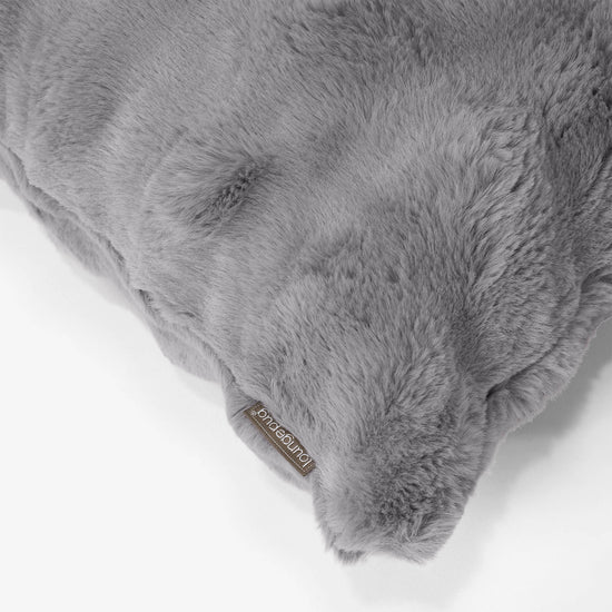 Scatter Cushion Cover 47 x 47cm - Bubble Faux Fur Grey 02