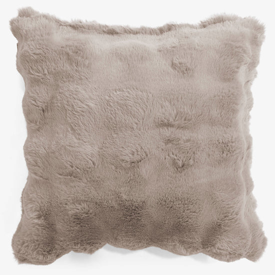 Scatter Cushion Cover 47 x 47cm - Bubble Faux Fur Mink 01