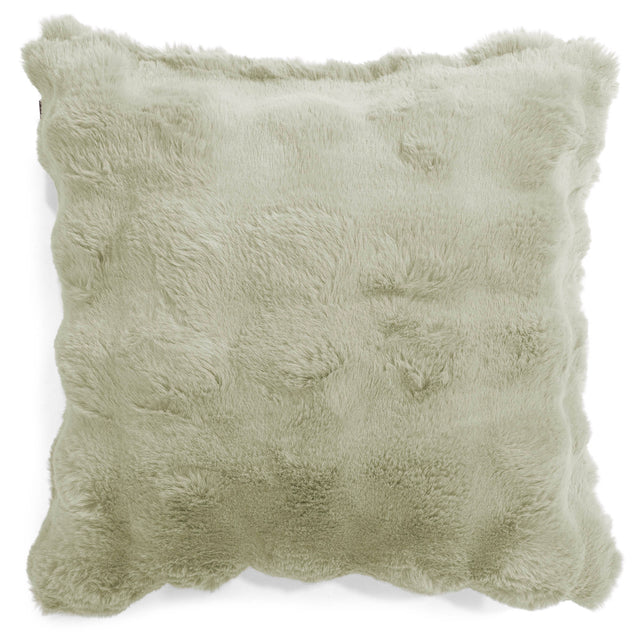 Scatter Cushion Cover 47 x 47cm - Bubble Faux Fur Sage Green 01