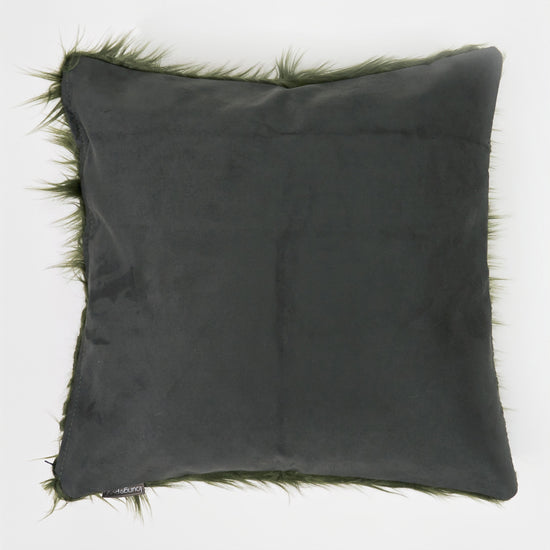 Scatter Cushion Cover 47 x 47cm - Mongolian Fur Sage Green 02