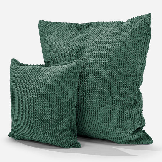 Scatter Cushion Cover 47 x 47cm - Pom Pom Emerald Green 02