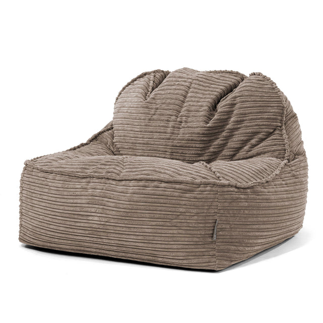 Sloucher Bean Bag Chair 2.0 - Cord Dovetail Grey 01