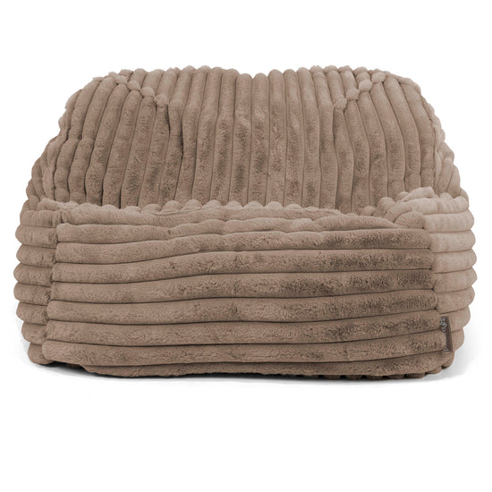 Sloucher Bean Bag Chair - Ultra Plush Cord Minky 02