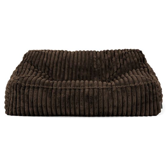 Sloucher Bean Bag Sofa - Ultra Plush Cord Sable 02