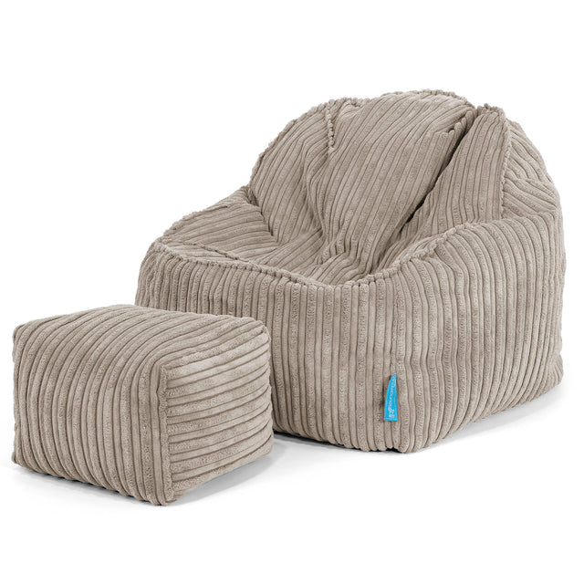 Sloucher Child's Bean Bag 2-6 yr - Cord Mink 03