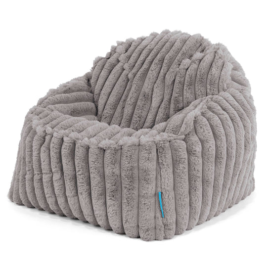Sloucher Child's Bean Bag 2-6 yr - Ultra Plush Cord Grey 01