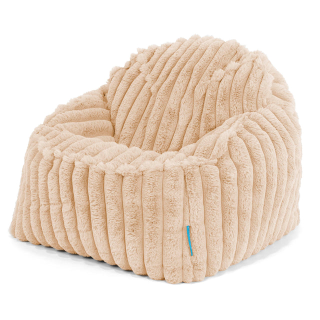 Sloucher Child's Bean Bag 2-6 yr - Ultra Plush Cord Peach 01