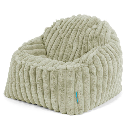 Sloucher Child's Bean Bag 2-6 yr - Ultra Plush Cord Sage Green 01